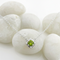 Sterling Silver Peridot + Diamond Necklace