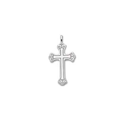 Sterling Silver Scroll Cross