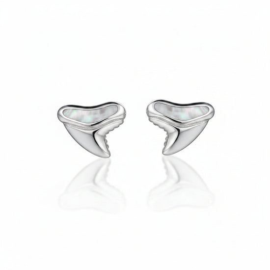 Petite Shark Tooth Stud Earrings