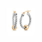 Two Tone Cape Cod Twist Hoops