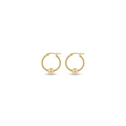14K Gold Cape Cod Thin Hoops