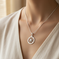 Sterling Silver Compass Rose Necklace