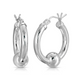 Sterling Silver Cape Cod Classic Single Ball Hoops