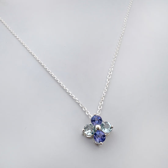 Sterling Silver Cape Cod Hydrangea Necklace