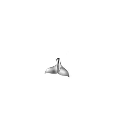 Sterling Silver Whale Tail Neckalce