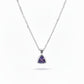 Sterling Silver Tanzanite Gem Necklace