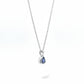 Sterling Silver Tanzanite Gem Necklace