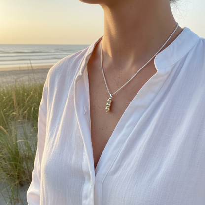 Cape Cod Jewelers Triple Ball Drop Wheat Chain Necklace