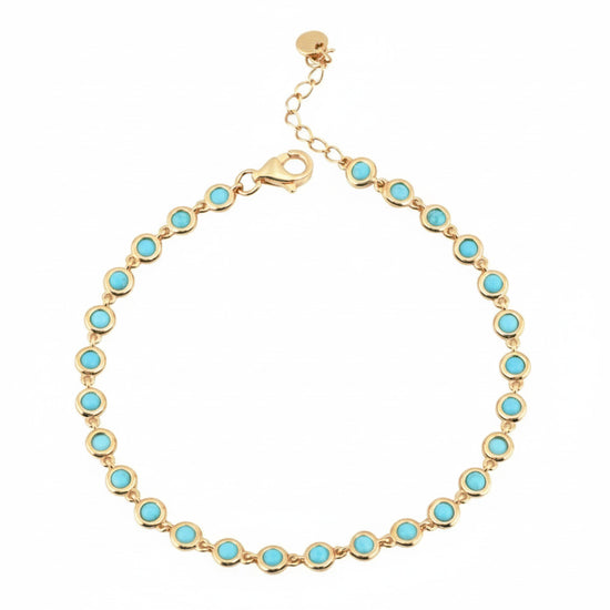New! Petite Turquoise Bezel Bracelet