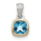 Two Tone Blue Topaz Necklace