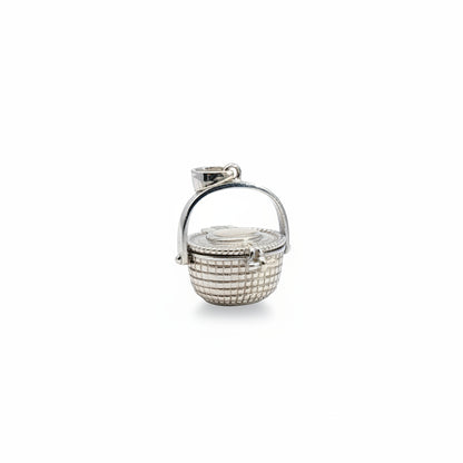 New! Two Tone Nantucket Basket Pendant