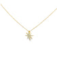 14K Diamond Starburst Necklace
