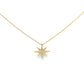 14K Diamond Starburst Necklace