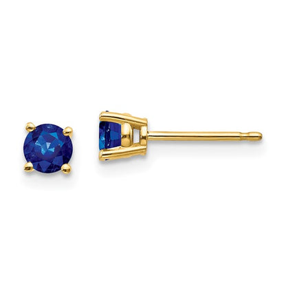 14K Sapphire Stud Earrings