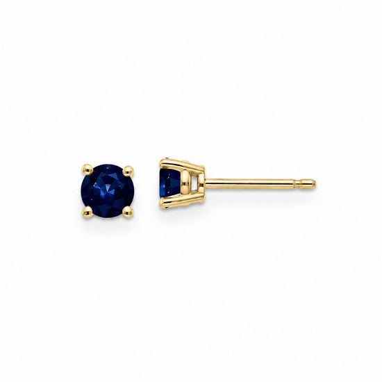 14K Sapphire Stud Earrings