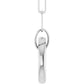 Sterling Silver Circle Charm Necklace