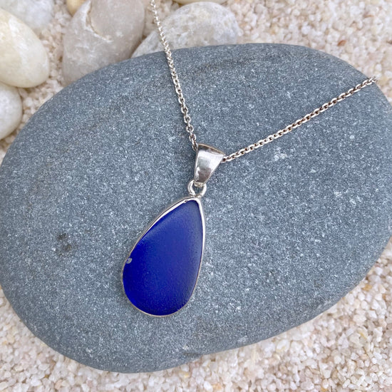 Sterling Silver Sea Glass Necklace