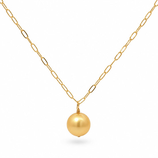 Golden Light Pearl Necklace