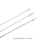 1.1 mm Sterling Silver Wheat Chain
