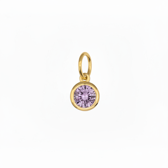 Petite Birthstone Charm - Amethyst (Feb.)