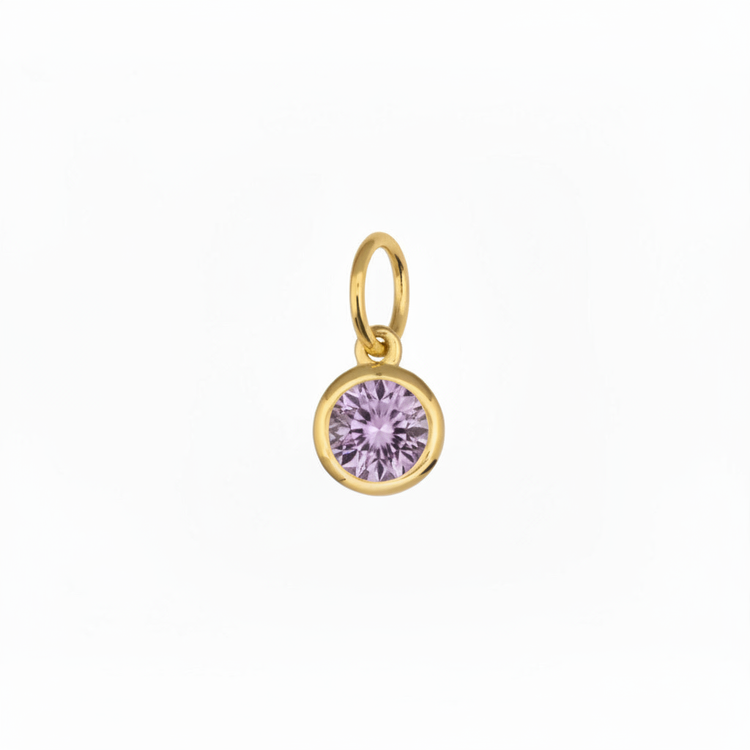 Petite Birthstone Charm - Amethyst (Feb.)