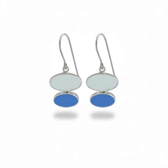Sea Glass Double Drop Earring