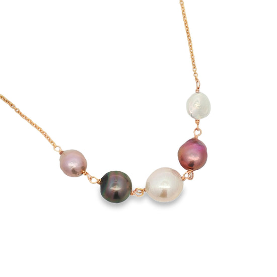 Natural Pearl Ombre Necklace