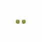 New! 14k White Gold + Peridot Stud Earrings