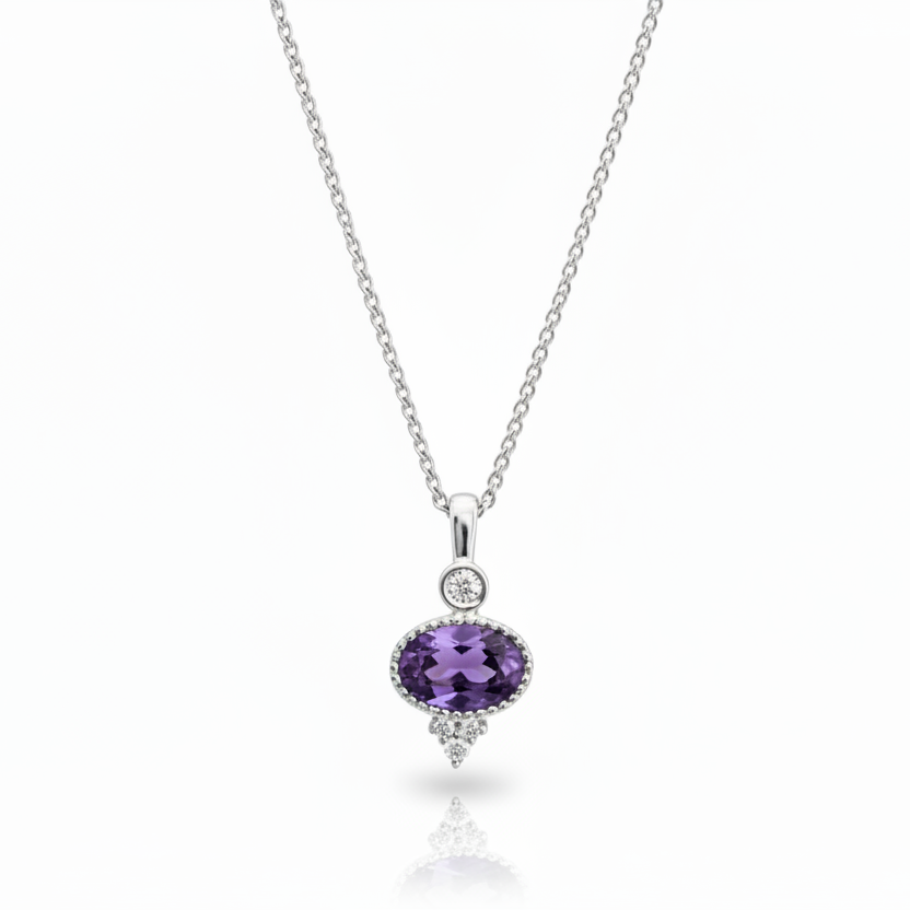 Amethyst Gem Drop Necklace – Cape Cod Jewelers