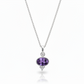 Amethyst Gem Drop Necklace