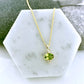 Peridot Gem Drop Necklace