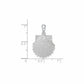 Sterling Silver Textured Scallop Shell Pendant