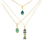 Teal Tourmaline Pendant