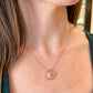 14k Gold + Diamond Wave Crest Necklace