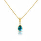 Blue Zircon Ocean Sparkle Necklace