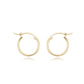 14k Gold Classic Hoops