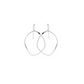 Sterling Silver Abstract Oval Drop Earring