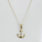 14k Gold Anchor Necklace
