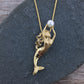14k Gold Mermaid with Pearl