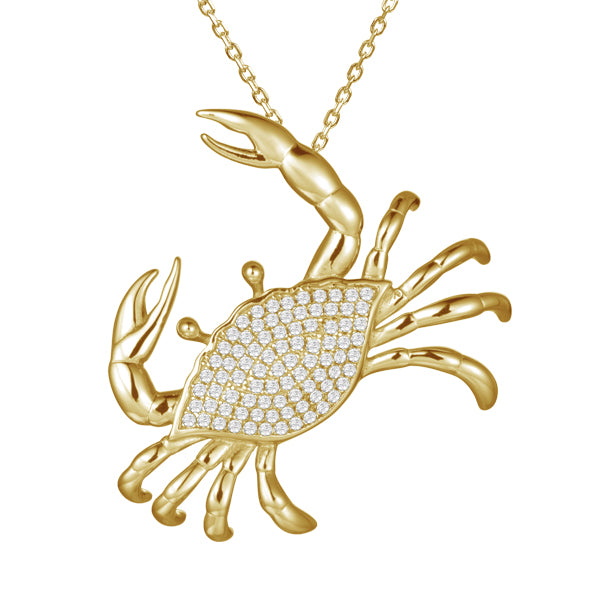 Crab Pendant with Diamonds - DBS Fine Jewelers