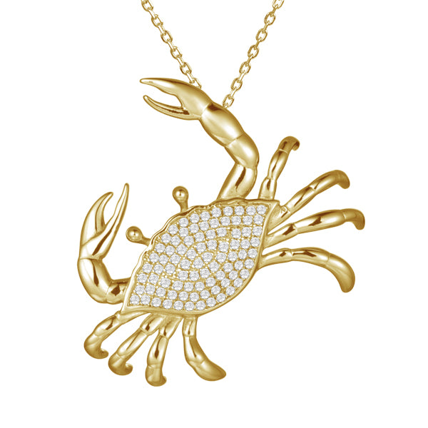 Crab necklace on sale