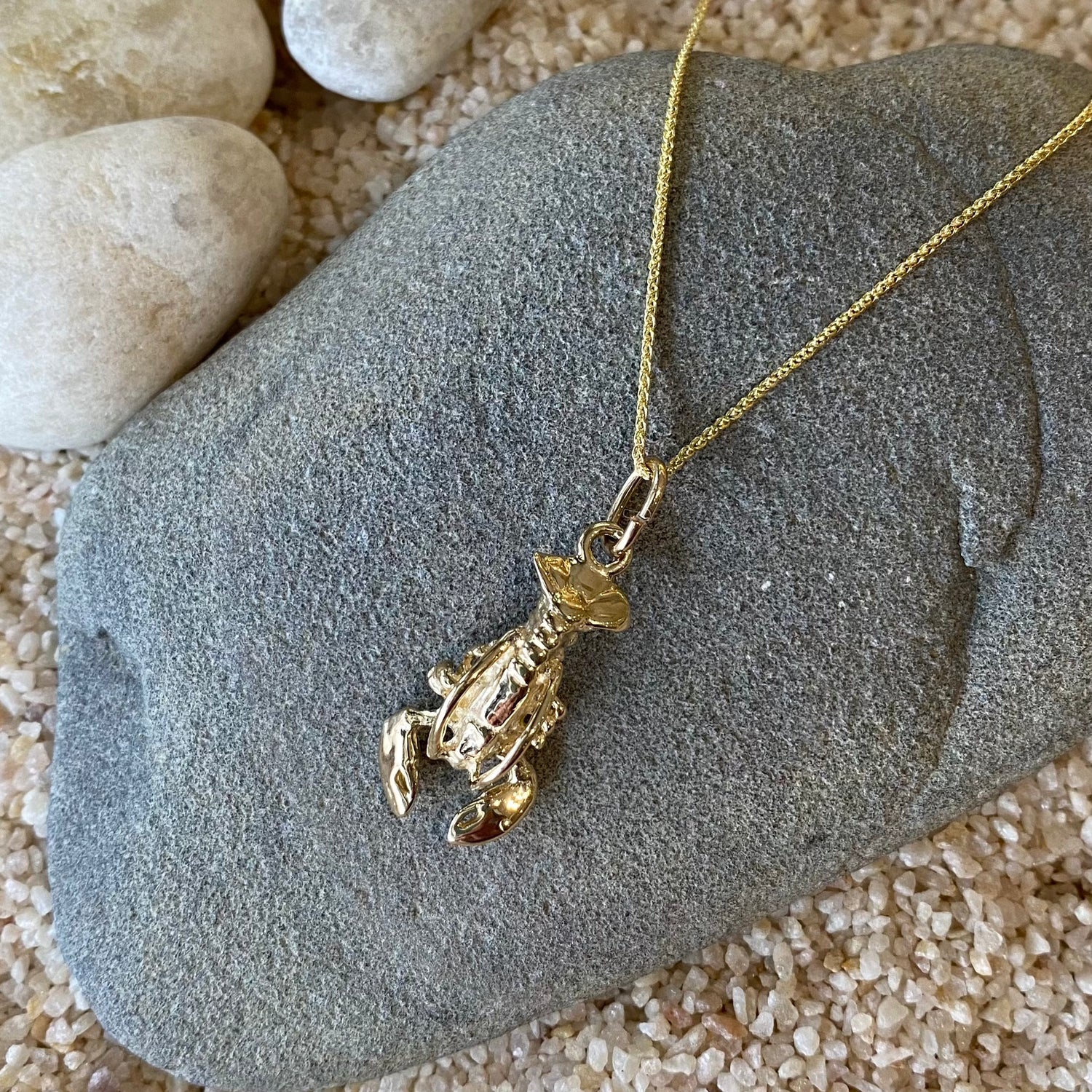 14K Lobster Necklace