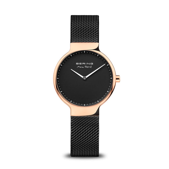 Max René Black + Rose Gold Bering Watch