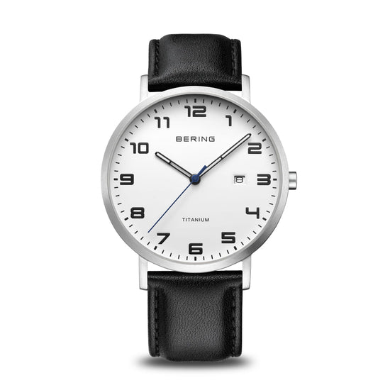 Black + White Titanium Bering Watch