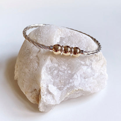 Cape Cod Triple Ball Twist Bracelet