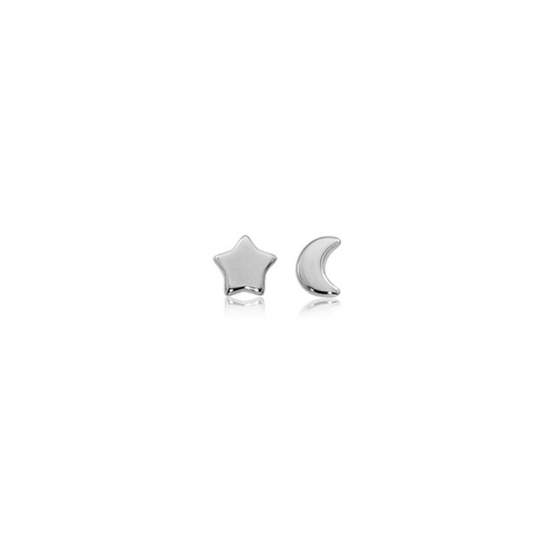 Star & Moon Stud Earrings