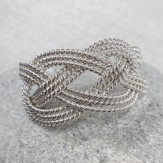 Hand Braided Carrick Bend Cuff Bracelet