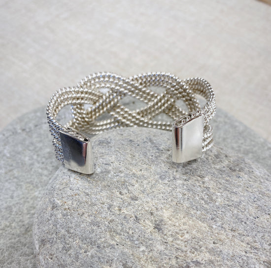 Hand Braided Carrick Bend Cuff Bracelet