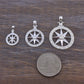 Sterling Silver Compass Rose Necklace