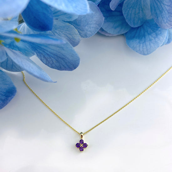 Petite Hydrangea Necklace